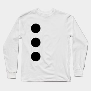 The Office Halloween Costume Three Hole Punch Jim Halpert Long Sleeve T-Shirt